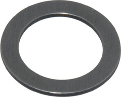 Precision Brand - 0.032" Thick, 3/8" Inside x 0.557" OD, Shortening Shim - 3/8" Screw, 1075 Spring Steel - Exact Tooling
