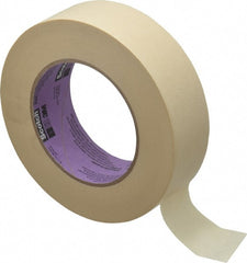 3M - 1-1/2" Wide x 60 Yd Long Tan Paper Masking Tape - Series 2040, 5.5 mil Thick, 23 In/Lb Tensile Strength - Exact Tooling