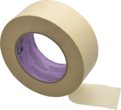 3M - 2" Wide x 60 Yd Long Tan Paper Masking Tape - Series 2040, 5.5 mil Thick, 23 In/Lb Tensile Strength - Exact Tooling