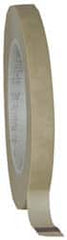 3M - 1/2" Wide x 60 Yd Long Green Polypropylene Film Masking Tape - Series 218, 5 mil Thick, 13 In/Lb Tensile Strength - Exact Tooling
