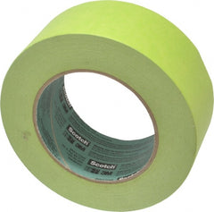 3M - 2" Wide x 60 Yd Long Green Crepe Paper Masking Tape - Series 2060, 6 mil Thick, 24 In/Lb Tensile Strength - Exact Tooling