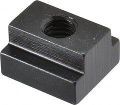 TE-CO - 1/2-13 Blind Tapped T Slot Nut - 11/16" Slot Width, 1-1/8 x 7/16" Base Width x Height, 1-1/4 x 3/4" OAL x Height - Exact Tooling