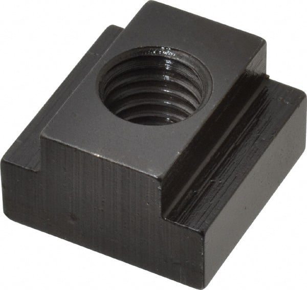 TE-CO - 5/8-11 Blind Tapped T Slot Nut - 3/4" Slot Width, 1-1/4 x 15/32" Base Width x Height, 1-1/4 x 3/4" OAL x Height - Exact Tooling