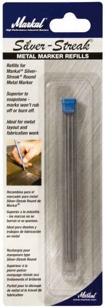Markal - Metallic Silver Graphite Petroleum Base Marker - Fine Tip - Exact Tooling