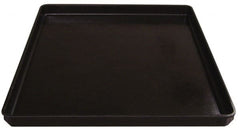 MFG Tray - 200 Lb Load Capacity Black Fiberglass Tote Container - Stacking, 26" Long x 20" Wide x 1-1/2" High - Exact Tooling