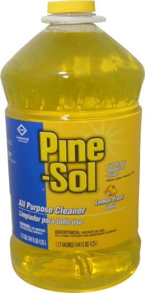 Pine-Sol - 144 oz Bottle All-Purpose Cleaner - Liquid, Lemon - Exact Tooling