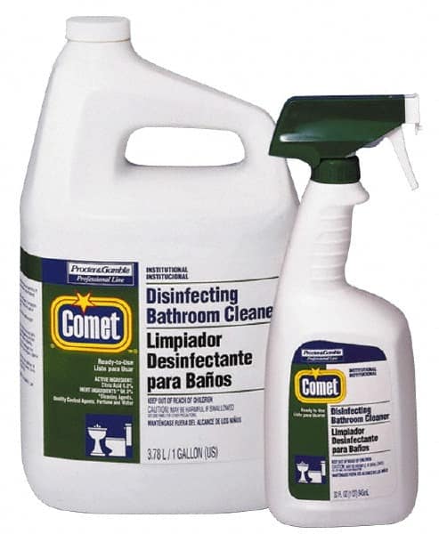 Comet USA LLC - 1 Gal Jug Liquid Bathroom Cleaner - Citrus Scent, Disinfectant, General Purpose Cleaner - Exact Tooling