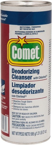 Comet USA LLC - 21 oz Can Powder Bathroom Cleaner - Bleach Scent, General Purpose Cleaner - Exact Tooling