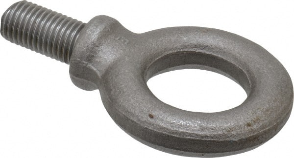 Made in USA - Steel, M16x2.00 Thread, Fixed Lifting Eye Bolt - Exact Tooling