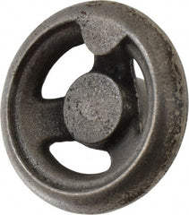 Gibraltar - 3", 3 Spoke Offset Handwheel - 1" Hub, Cast Iron, Plain Finish - Exact Tooling