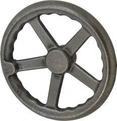 Gibraltar - 10", 3 Spoke Offset Handwheel - 2" Hub, Cast Iron, Plain Finish - Exact Tooling