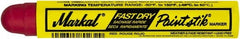 Markal - Red Paint Marker - Round Crayon Tip, Alcohol Base Ink - Exact Tooling