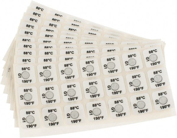 Tempil - 88°C Temp Indicating Label - 1 Rating - Exact Tooling