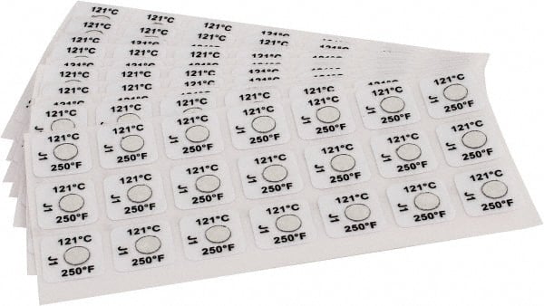 Tempil - 121°C Temp Indicating Label - 1 Rating - Exact Tooling