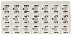 Tempil - 149°C Temp Indicating Label - 1 Rating - Exact Tooling