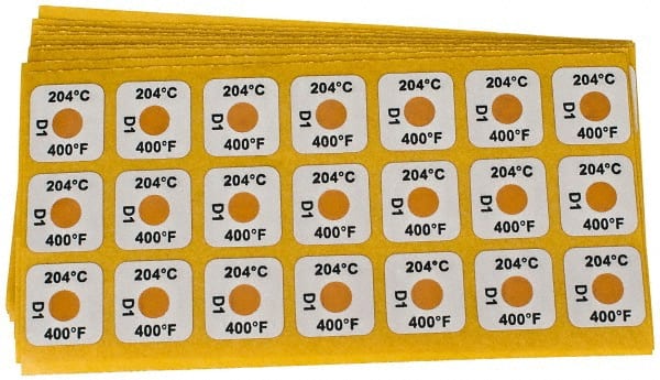 Tempil - 204°C Temp Indicating Label - 1 Rating - Exact Tooling