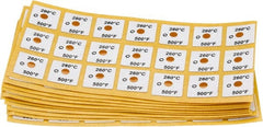 Tempil - 260°C Temp Indicating Label - 1 Rating - Exact Tooling