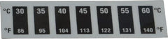 Tempil - 30°C Temp Indicating Label - 7 Ratings - Exact Tooling
