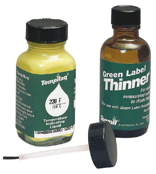 Tempil - 1,250°F Temp Indicating Liquid - 2 Ounce Container, 677°C - Exact Tooling