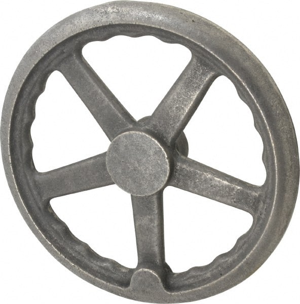 Gibraltar - 10", 3 Spoke Straight Handwheel - 2" Hub, Cast Iron, Plain Finish - Exact Tooling