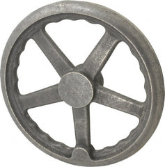 Gibraltar - 10", 3 Spoke Straight Handwheel - 2" Hub, Cast Iron, Plain Finish - Exact Tooling