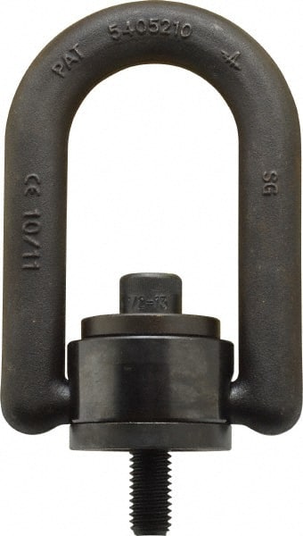 American Drill Bushing - 2,500 Lbs. Load Capacity, 3-1/2 Inch Wide x 5.31 Inch High x 2.56 Inch Opening, Extra Duty Center Pull Hoist Ring - Exact Tooling