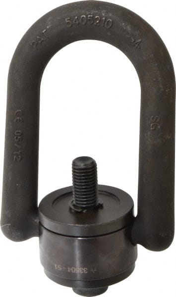American Drill Bushing - 7,000 Lbs. Load Capacity, 5.1 Inch Wide x 7.37 Inch High x 3.57 Inch Opening, Extra Duty Center Pull Hoist Ring - Exact Tooling