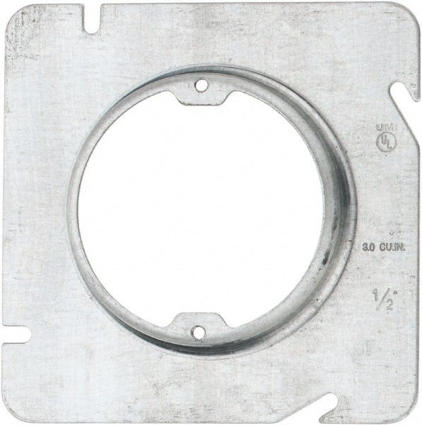 Cooper Crouse-Hinds - Electrical Outlet Box Steel Square Cover - Exact Tooling