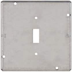 Cooper Crouse-Hinds - Electrical Outlet Box Steel Square Surface Cover - Exact Tooling