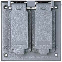 Cooper Crouse-Hinds - Electrical Outlet Box Aluminum Weatherproof Cover - Includes Gasket - Exact Tooling