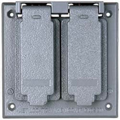 Cooper Crouse-Hinds - Electrical Outlet Box Aluminum Weatherproof Cover - Includes Gasket - Exact Tooling