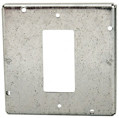 Cooper Crouse-Hinds - Electrical Outlet Box Steel Square Surface Cover - Exact Tooling