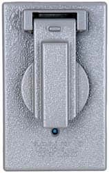Cooper Crouse-Hinds - Electrical Outlet Box Aluminum Weatherproof Cover - Includes Gasket - Exact Tooling