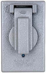 Cooper Crouse-Hinds - Electrical Outlet Box Aluminum Weatherproof Cover - Includes Gasket - Exact Tooling