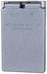 Cooper Crouse-Hinds - Electrical Outlet Box Aluminum Weatherproof Cover - Includes Gasket - Exact Tooling