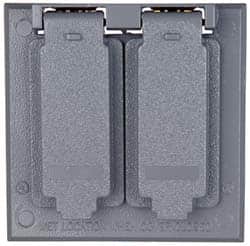 Cooper Crouse-Hinds - Electrical Outlet Box Aluminum Weatherproof Cover - Includes Gasket - Exact Tooling