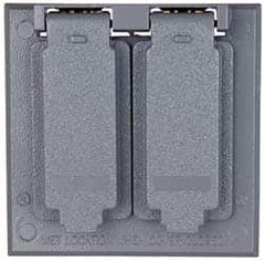 Cooper Crouse-Hinds - Electrical Outlet Box Aluminum Weatherproof Cover - Includes Gasket - Exact Tooling