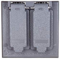 Cooper Crouse-Hinds - Electrical Outlet Box Aluminum Weatherproof Cover - Includes Gasket - Exact Tooling
