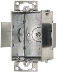 Cooper Crouse-Hinds - 1 Gang, (4) 1/2" Knockouts, Steel Rectangle Switch Box - 3" Overall Height x 2" Overall Width x 2-1/2" Overall Depth - Exact Tooling