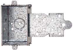 Cooper Crouse-Hinds - 1 Gang, (7) 1/2" Knockouts, Steel Rectangle Switch Box - 3" Overall Height x 2" Overall Width x 2-1/2" Overall Depth - Exact Tooling