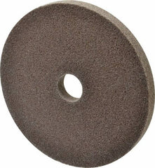 3M - 6" Diam, 1/2" Face Width, 1" Center Hole, Fine Grade, Aluminum Oxide Deburring Wheel - Unitized, Medium Density 5 Grade, 7,500 RPM - Exact Tooling