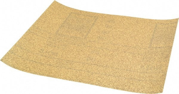 3M - 80 Grit, Aluminum Oxide Sanding Sheet - 11" Long x 9" Wide, Medium Grade, A Weighted Paper Backing - Exact Tooling