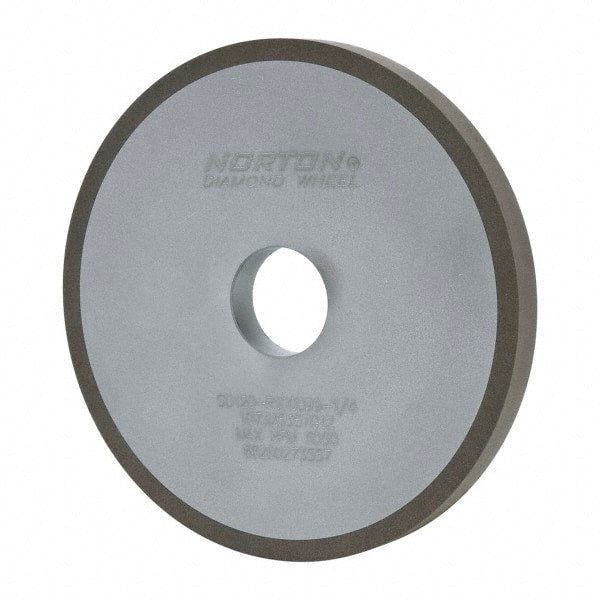 Norton - 6" Diam x 1-1/4" Hole x 1/2" Thick, 120 Grit Surface Grinding Wheel - Diamond, Type 1A1, Fine Grade, Resinoid Bond - Exact Tooling