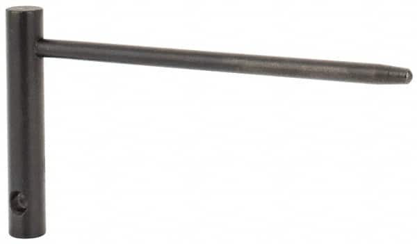 Gibraltar - 1/8" Pin Diam x 2-1/2" Pin Length, Steel L Alignment Pin - 1/4" Handle Diam x 1-1/2" Handle Length - Exact Tooling