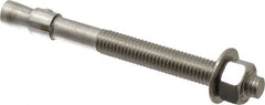 Red Head - 1/2" Diam, 1/2" Drill, 5-1/2" OAL, Wedge Expansion Concrete Anchor - 316 Stainless Steel, Hex Nut Head, Hex Drive, 3" Thread Length - Exact Tooling