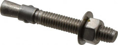 Red Head - 3/8" Diam, 3/8" Drill, 2-3/4" OAL, Wedge Expansion Concrete Anchor - 316 Stainless Steel, Hex Nut Head, Hex Drive, 1-5/8" Thread Length - Exact Tooling