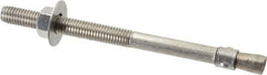 Red Head - 1/2" Diam, 1/2" Drill, 7" OAL, 3-3/16" Min Embedment Wedge Expansion Concrete Anchor - 304 Stainless Steel, Hex Nut Head, Hex Drive, 3-1/2" Thread Length - Exact Tooling