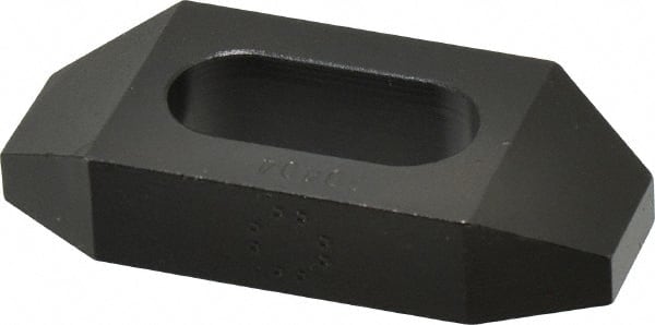 TE-CO - 1/2" Stud, Steel, Plain Strap Clamp - Exact Tooling