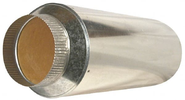 Suncourt - 12" ID Galvanized Duct Muffler - 36" Long, 26 Gage, 1 Piece - Exact Tooling