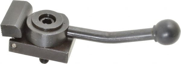 Gibraltar - 5/16-18 Stud, Standard Base, Steel Cam Action Clamp - 1-3/4" Base Len x 1" Base Height, 5" Len with Handle x 1-5/8" Height with Handle x 1-1/4" Overall Width, 1/8" Projection from Base - Exact Tooling